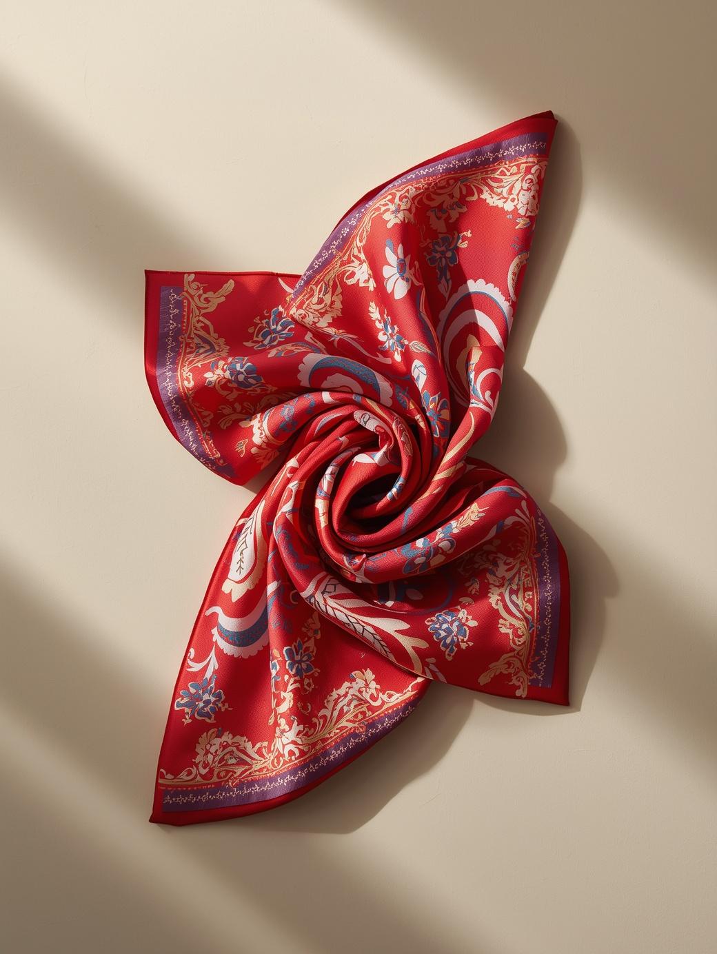 Flat lay of a vibrantly colored sharee